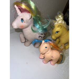 G1 My Little Pony Hasbro Lot Of 3 1983 1984 Well Loved NEEDS Love Needs Clean